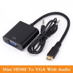 Mini HDMI to VGA Converter